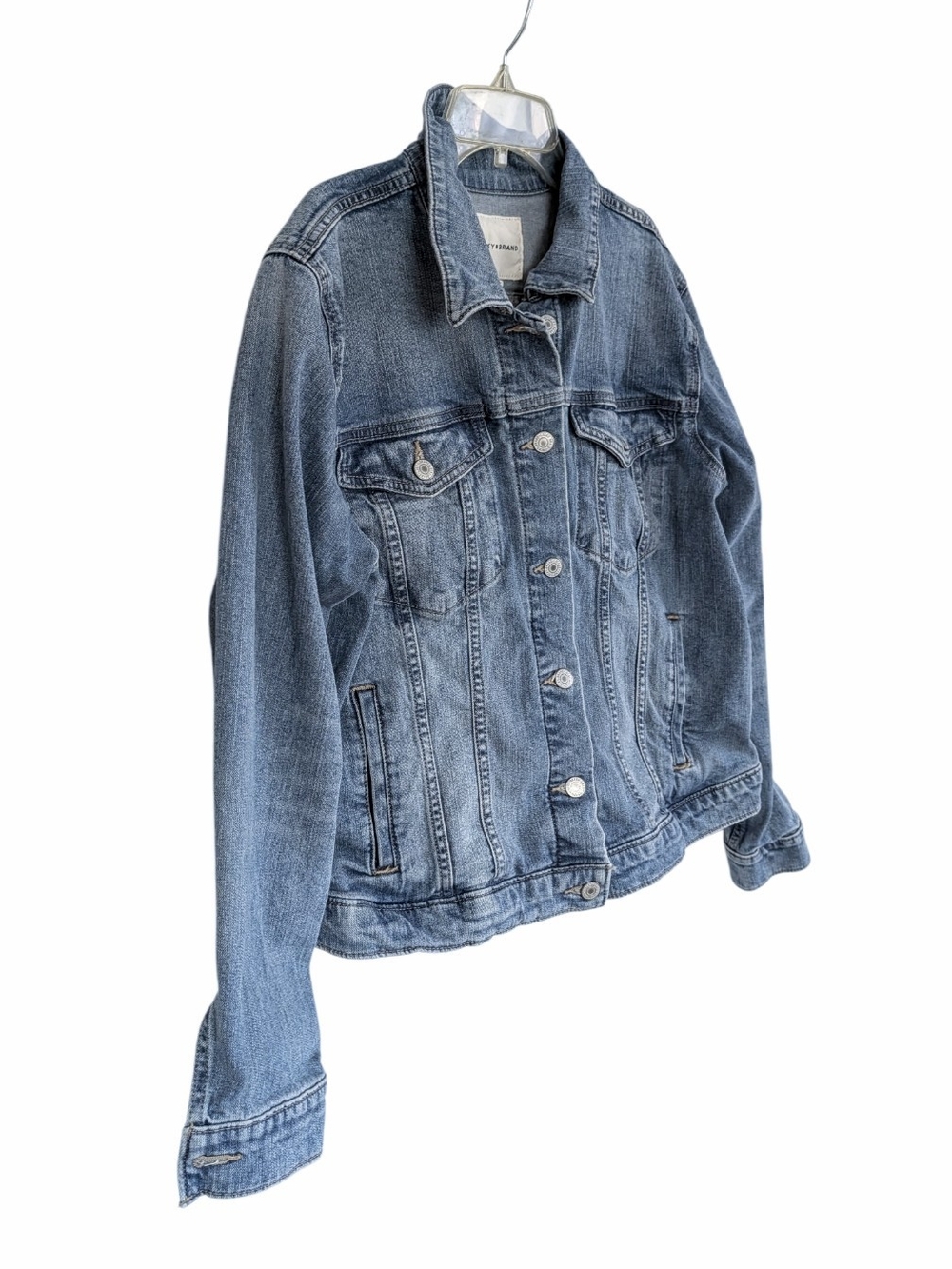 Lucky Brand Classic Denim Jacket Medium Wash Button Down Coat Size XL